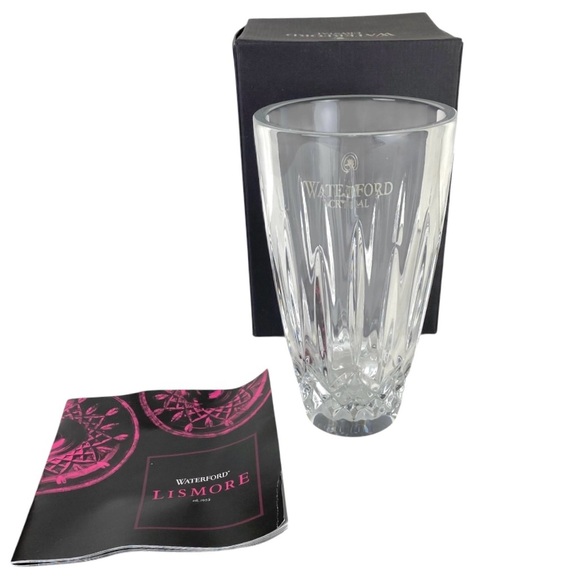 Waterford Crystal Vase Lismore 7” With Box And Booklet 156494 - Picture 1 of 9